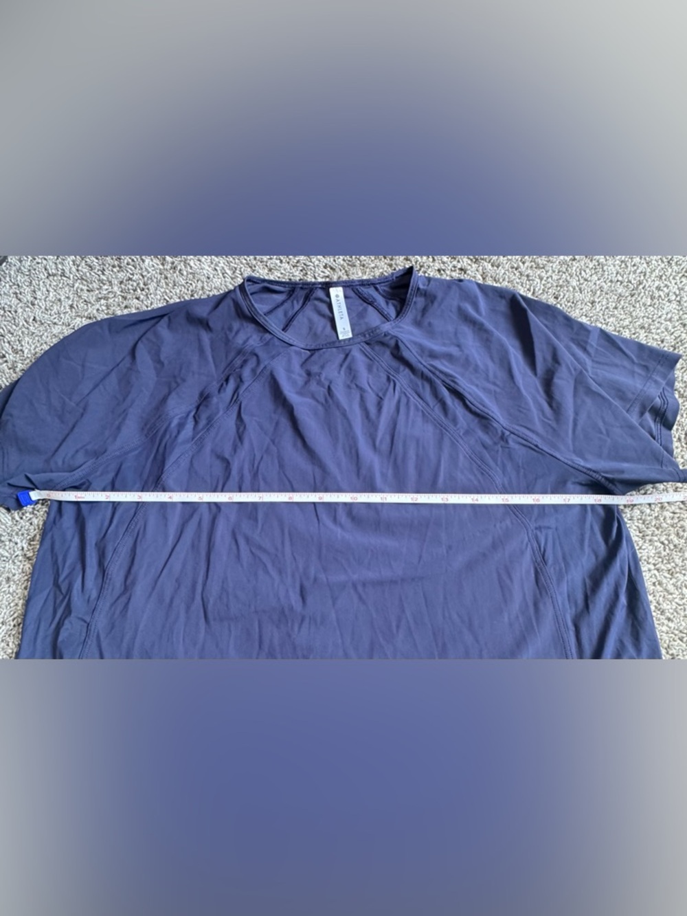 Athleta Women's Short Sleeve Tee - Navy Blue - Picture 2 of 5
